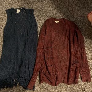 Two cardigans